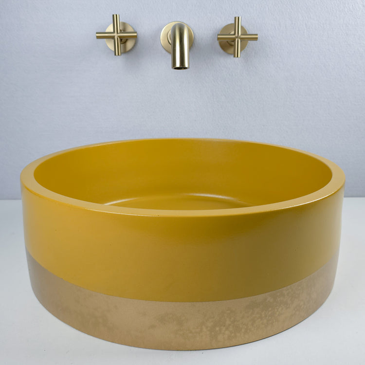 Mustard Forest Hearth Gold Basin (Perfectly Imperfect) - Round