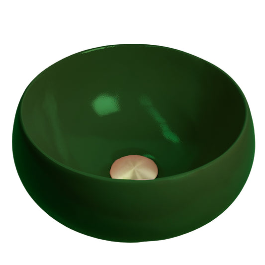 Emerald Haven - Dark Green Coloured Bathroom Basin - Select your shape