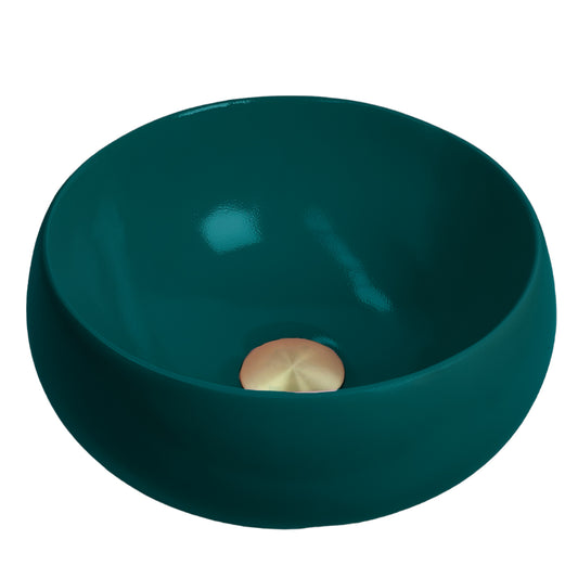 Jade - Blue Green Coloured Bathroom Basin - Select your shape