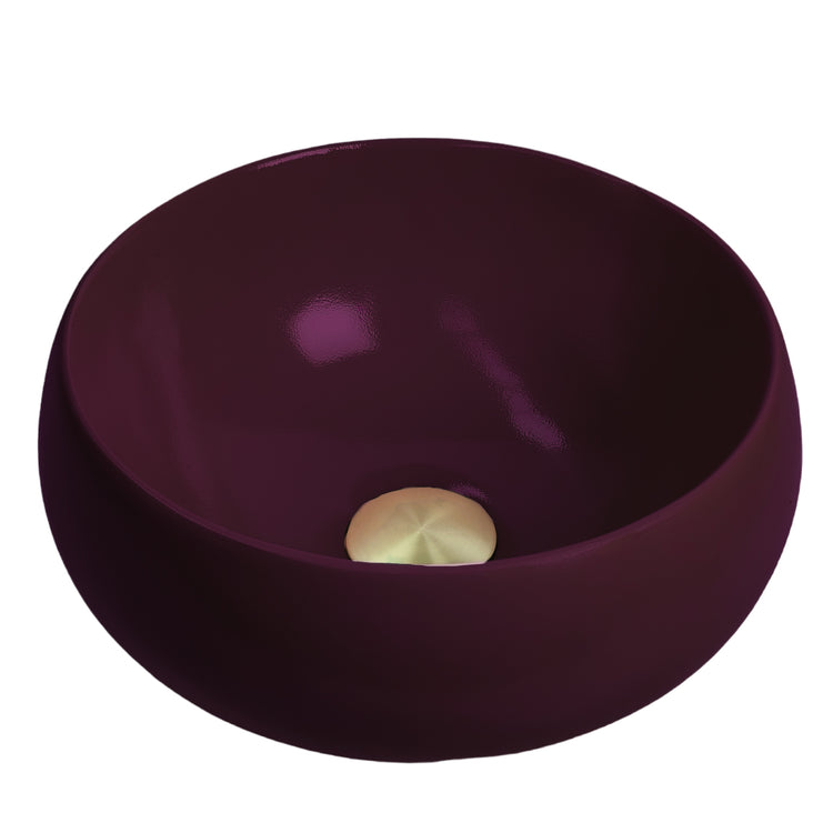 Merlot - Deep Burgundy Coloured Bathroom Basin - Select your shape