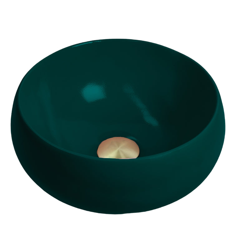 Nightfall - Deep Teal Coloured Bathroom Basin - Select your shape