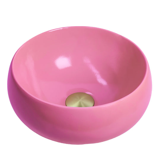 Peony - Pink Coloured Bathroom Basin - Select your shape