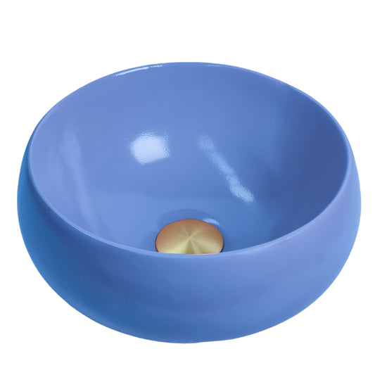 Periwinkle - Blue Coloured Bathroom Basin - Select your shape