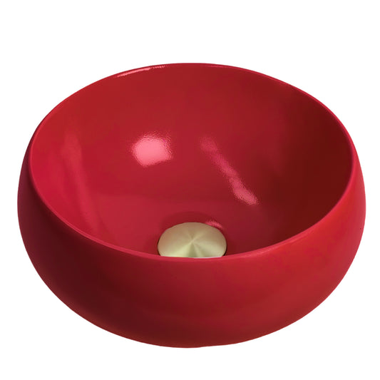 Silken Ruby  - Red Coloured Bathroom Basin - Select your shape