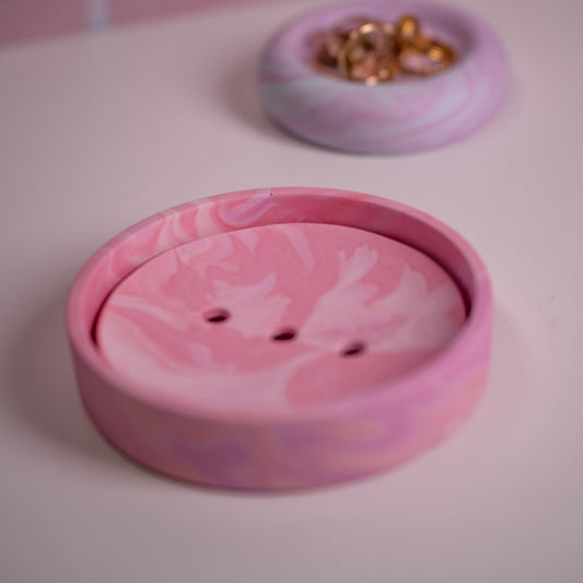 Two Piece Soap Holders Round