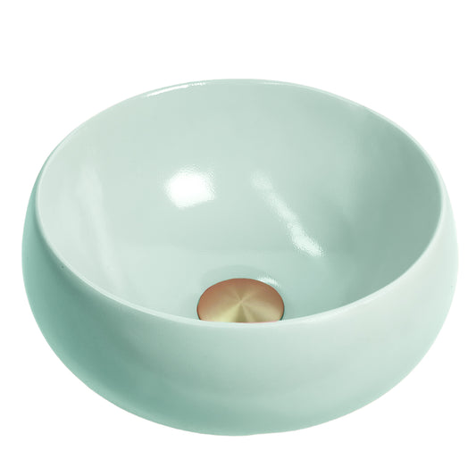 Soft Seafoam - Pastel Mint Coloured Bathroom Basin - Select your shape