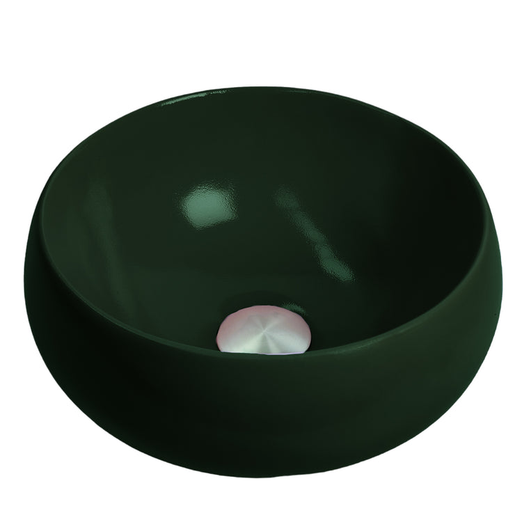 Spruce - Deep Green Coloured Bathroom Basin - Select your shape