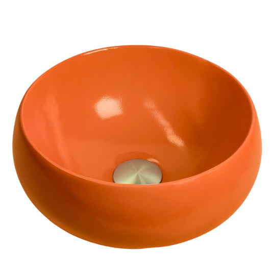 Bright Orange Coloured Bathroom Basin - Select your shape - Bramstone