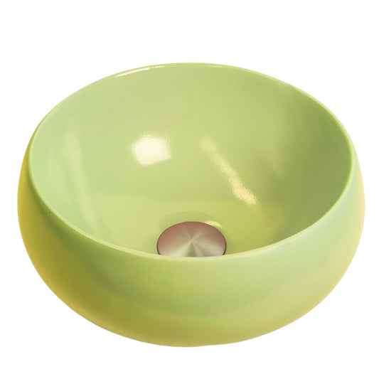 Celery - Pastel Green Coloured Bathroom Basin - Select your shape - Bramstone