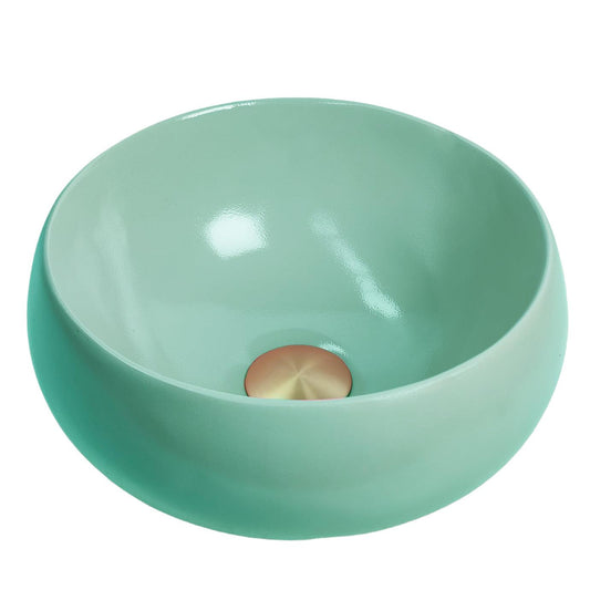 Mint Breeze - Pastel Green Coloured Bathroom Basin - Select your shape - Bramstone