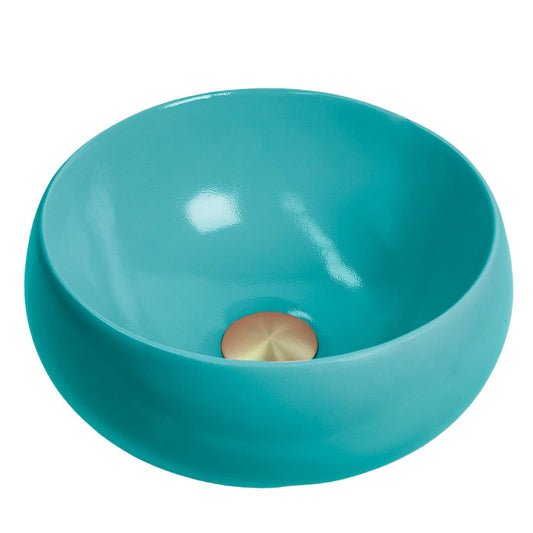 Orchid - Aqua Blue Green Coloured Bathroom Basin - Select your shape - Bramstone