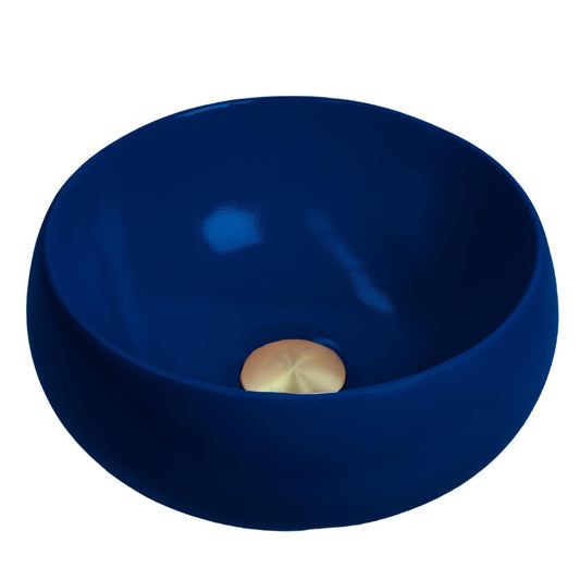 Velvet - Dark Blue Coloured Bathroom Basin - Select your shape - Bramstone