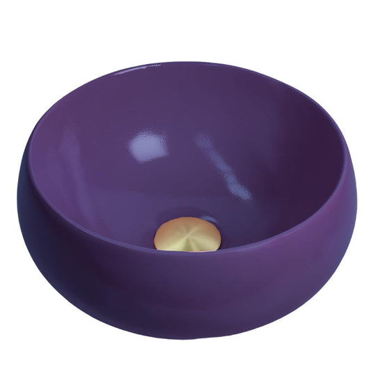 Violet - Deep Purple Coloured Bathroom Basin - Select your shape - Bramstone