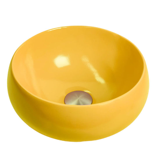 Wattle - Yellow Coloured Bathroom Basin - Select your shape - Bramstone